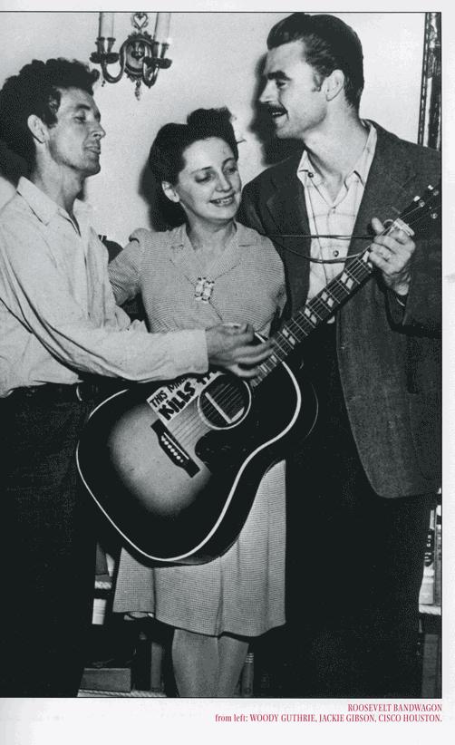 Woody Guthrie and Cisco Houston with Jackie Gibson